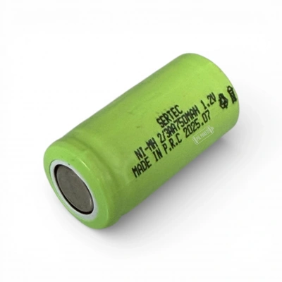 Sertec - Şarjlı Pil - NiMH - 1.2 Volt 750 mAh - 2/3AA Boy - Başsız