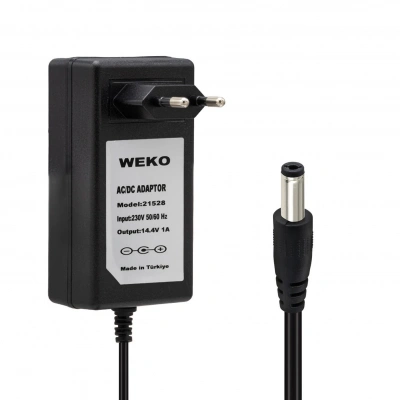 Weko - Lifepo4 Şarj Aleti - 4s 14.4 Volt 1 Amper - DC 2.1 mm Soket