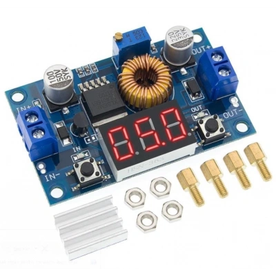 XL4015 75W 5A DC-DC Göstergeli Voltaj Düşürücü