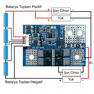 XR 4S 35A (600A Pik) LiFePO4 Starter BMS