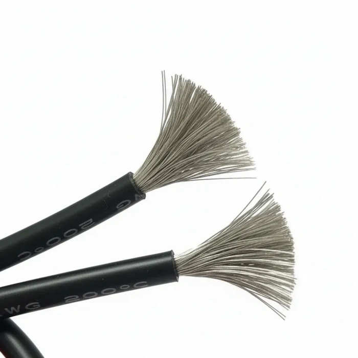 12 AWG Tam Silikon Kablo - Siyah -90 cm