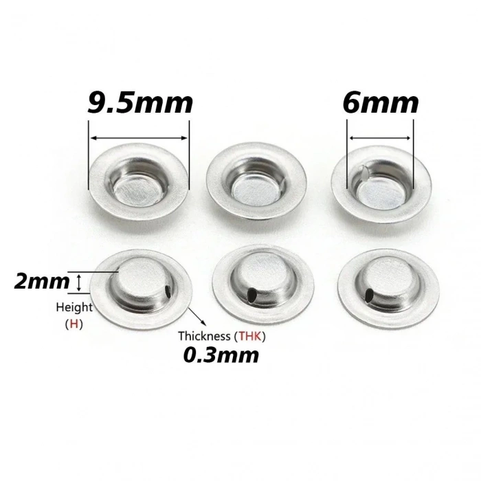 18650 Artı Kutup Başı Metali