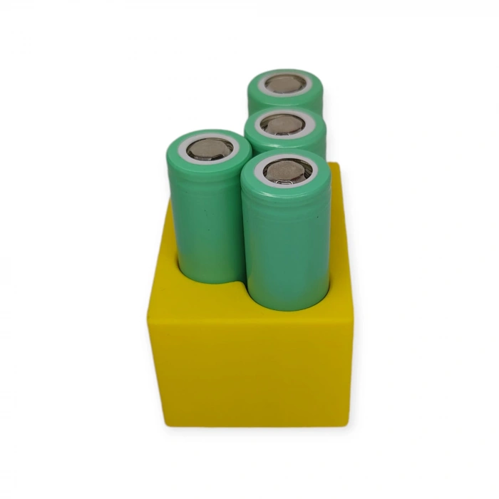 18650 Pil Puntalama Fikstürü - 4 Pilli Çapraz Modeli