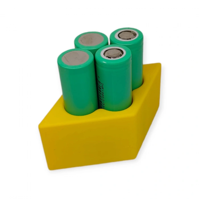 18650 Pil Puntalama Fikstürü - 4 Pilli Paralelkenar Modeli