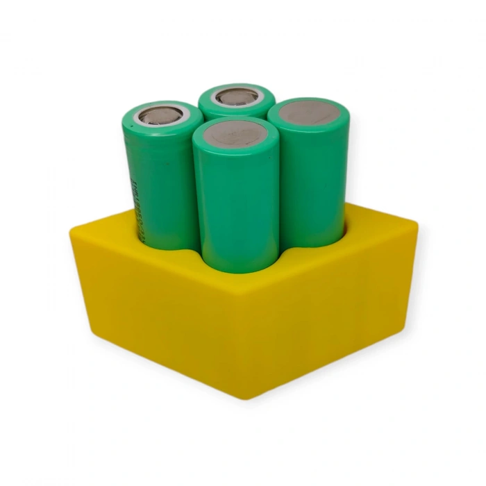 18650 Pil Puntalama Fikstürü - 4 Pilli Paralelkenar Modeli