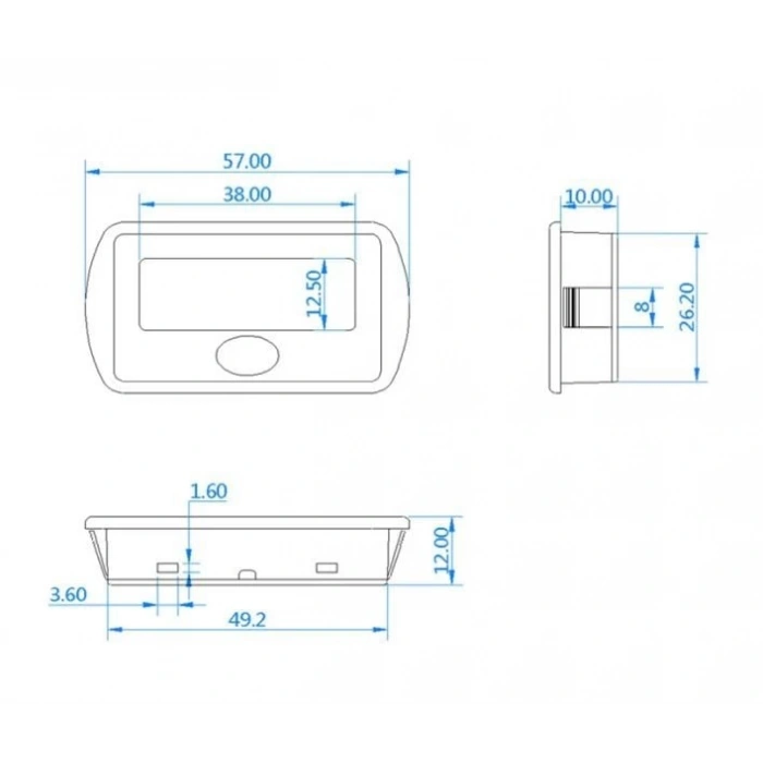 LCD Batarya Kapasite / Voltaj Göstergesi 8-63V Lion / LiFePO4 / Akü için (LY7S)
