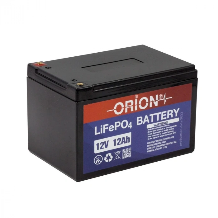 Orion 12 Volt 12 Amper Lifepo4 Akü