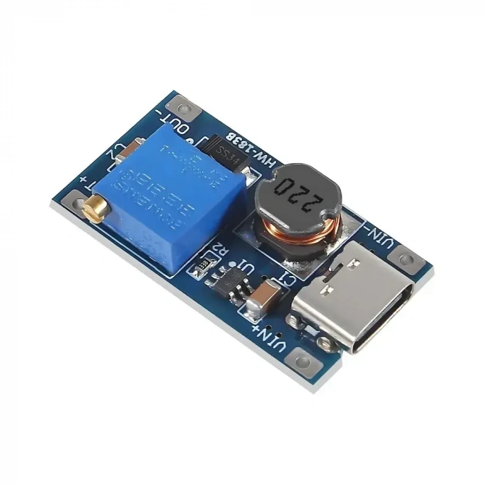 DC to DC Voltaj Yükseltici - MT3608 - Type C Girişli