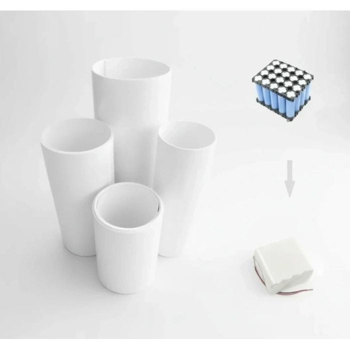 Batarya Yalıtım Makaronu - 70 mm - Beyaz