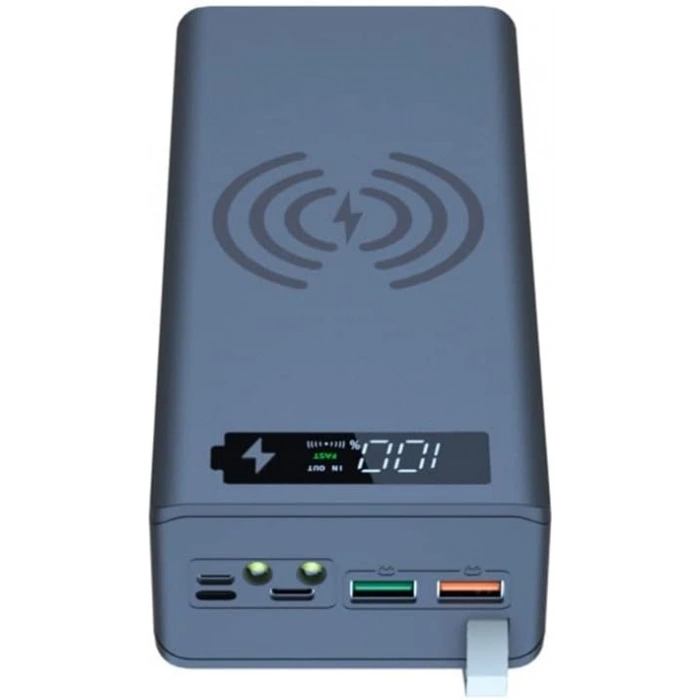 18650 Powerbank Kutusu - 16 Pil Kapasiteli - Kablosuz Şarj