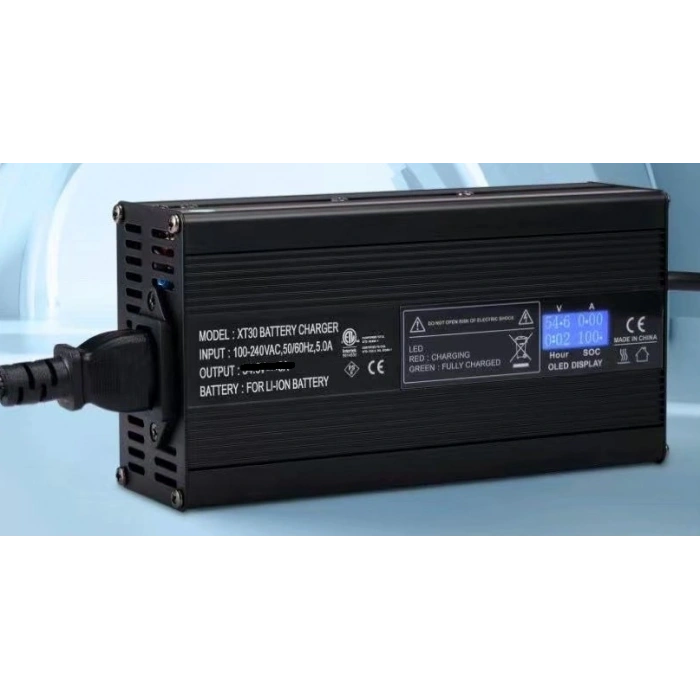 XieTong - Şarj Cihazı - VRLA - 60V 3A - Ekranlı - Metal Kasa - C13 Soket