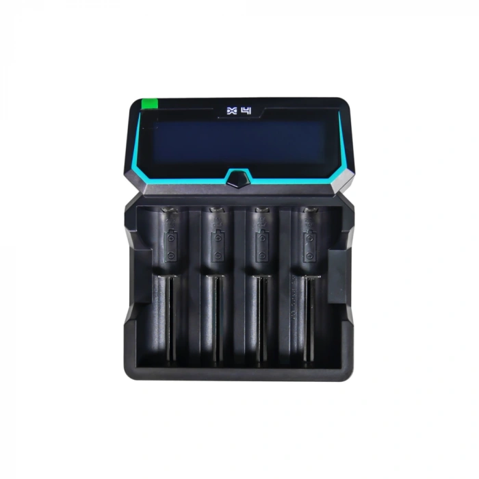 Xtar X4 - Taşınabilir LCD Ekranlı Hızlı Li-ion/Ni-Mh/Ni-Cd Şarj Cihazı / 4lü
