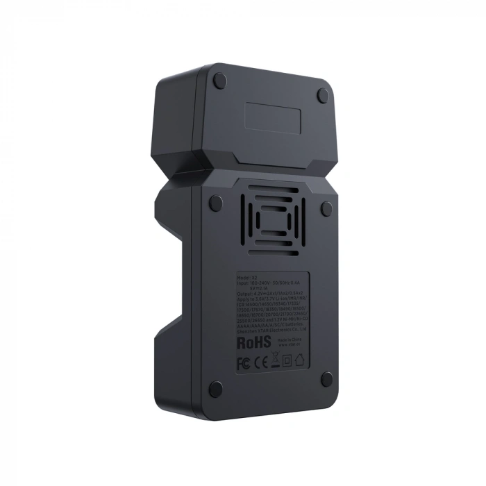 Xtar X2 - Taşınabilir LCD Ekranlı Hızlı Li-ion/Ni-Mh/Ni-Cd Şarj Cihazı / 2li