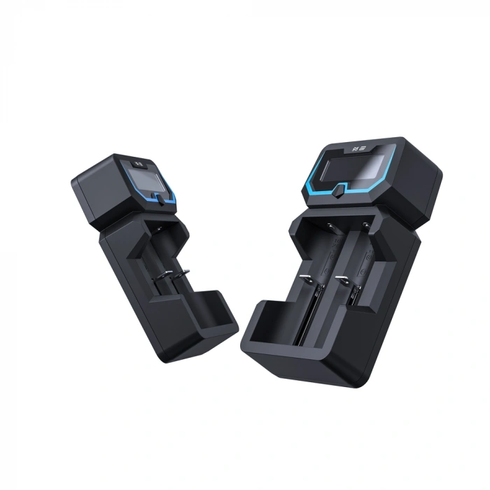 Xtar X2 - Taşınabilir LCD Ekranlı Hızlı Li-ion/Ni-Mh/Ni-Cd Şarj Cihazı / 2li