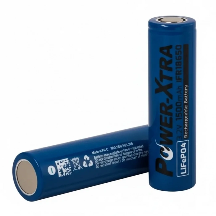 Power-Xtra IFR18650 - 3.2V 1500 Mah LiFePO4 Şarjlı Pil