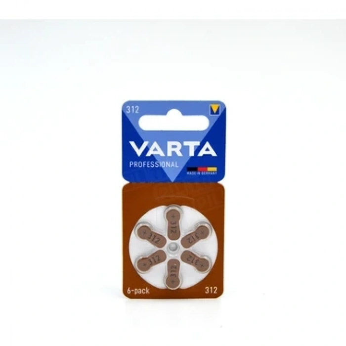 Varta - İşitme Cihazı Pili - 312 Numara - 6lı Paket