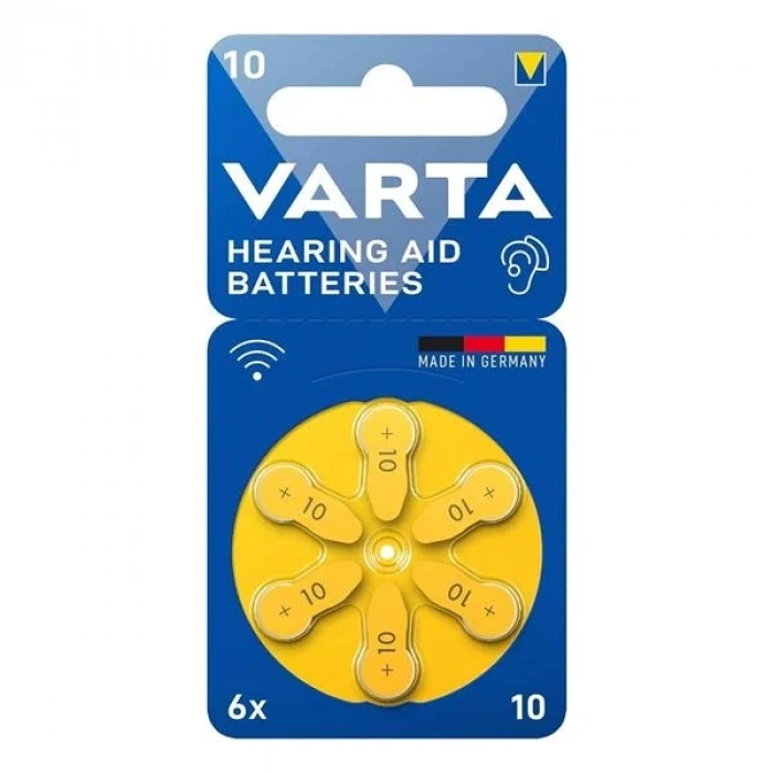 Varta - İşitme Cihazı Pili - 10 Numara - 6lı Paket