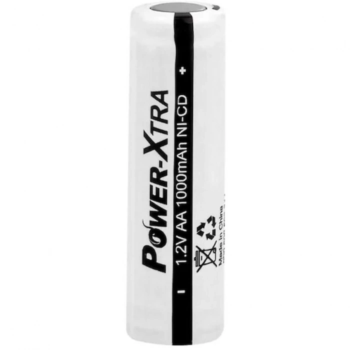 Power-Xtra - Şarjlı Pil - Ni-Cd- 1.2v 1000mAh - AA Boy - Başsız
