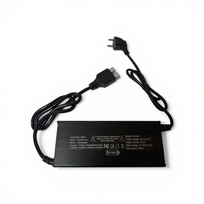 Lityum İyon Şarj Aleti - 7s - 29.4 Volt 20 Amper - Anderson Soket