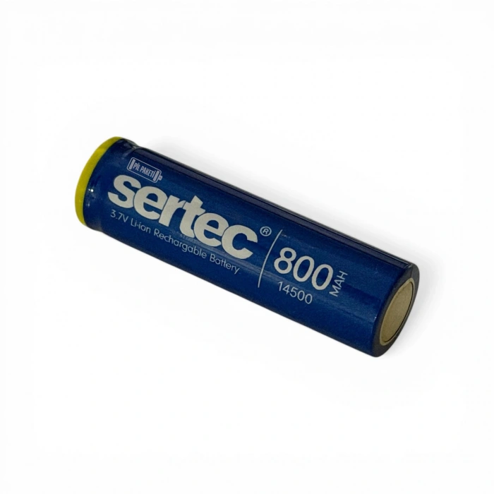 Sertec - Şarjlı Pil - Lityum İyon - 3.7v 800mAh - 14500 Boy - 3c - Başsız