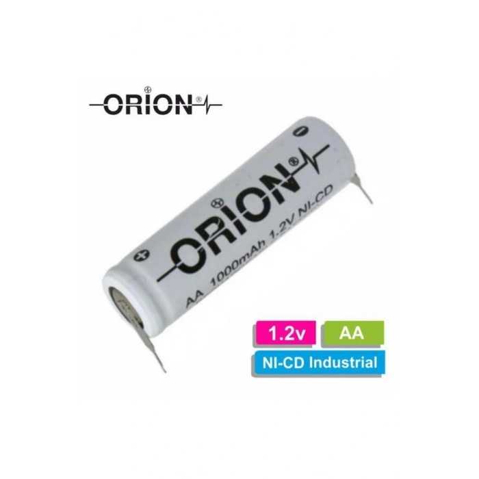 Orion - Şarjlı Pil - Ni-Cd - 1.2v 1000mAh - AA Boy - Puntalı