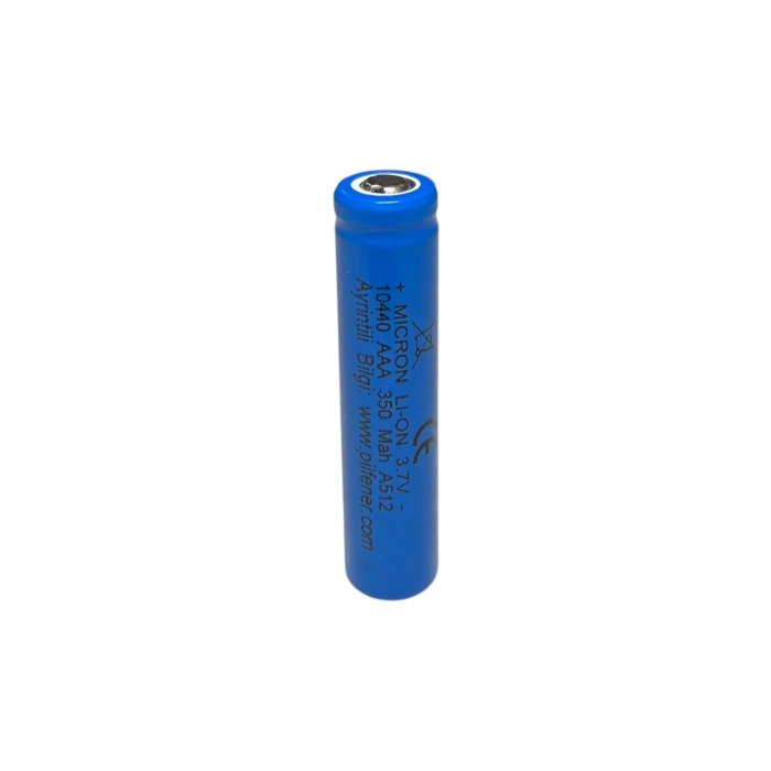 Micron - Şarjlı Pil - Lityum İyon - 3.7v 320 mAh - 10440 Boy - Başsız