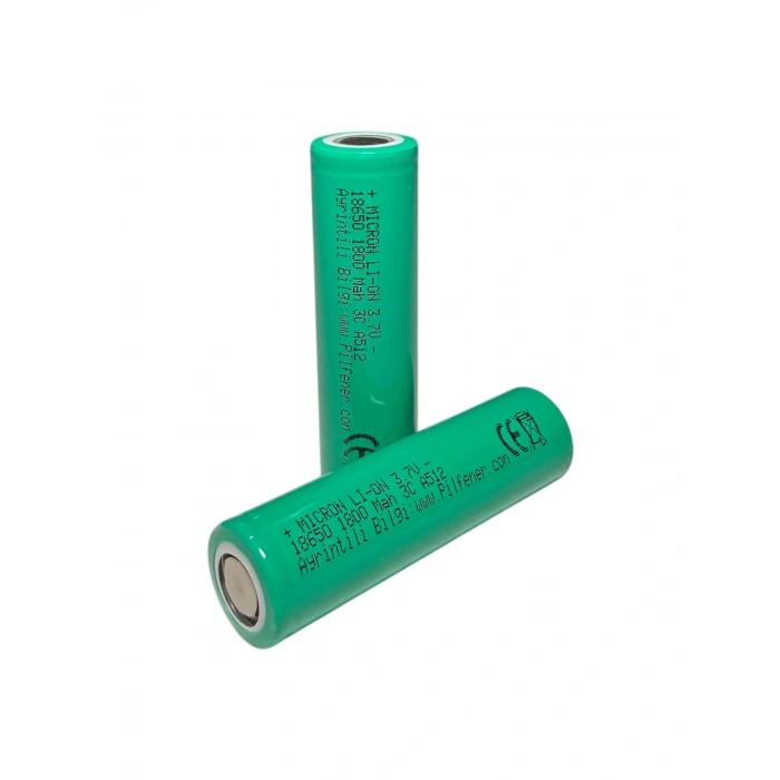 Micron - 18650 Boy - 3.7 Volt 1800 mAh 3C Li-ion Şarjlı Pil