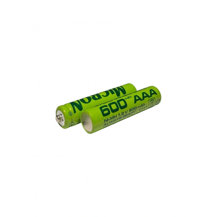 Micron - AAA Boy 1.2 Volt 800 mAh Ni-Mh Şarjlı Pil - Başlı -2li Blister