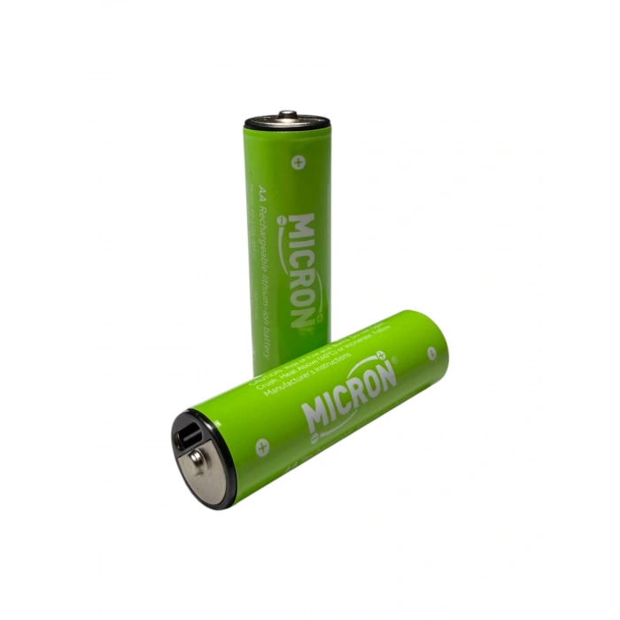 Micron - AA Boy 1.5V 600 mAh Type-C Şarjlı Pil - 2li Paket