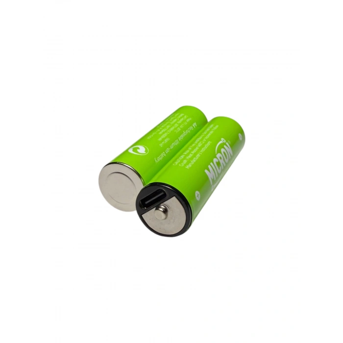 Micron - AA Boy 1.5V 600 mAh Type-C Şarjlı Pil - 2li Paket