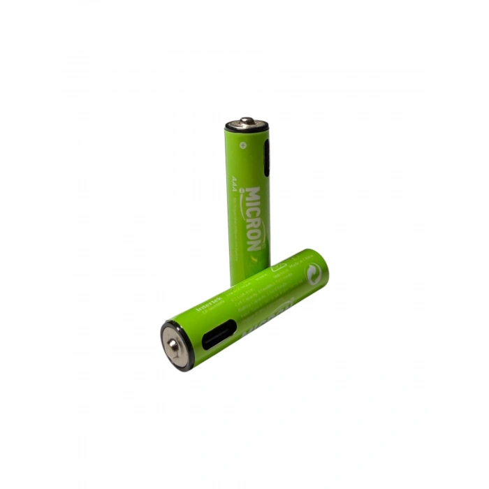 Micron - AAA Boy 1.5V 180 mAh Type-C Şarjlı Pil - 2li Paket
