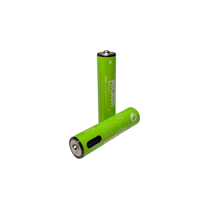 Micron - AAA Boy 1.5V 180 mAh Type-C Şarjlı Pil - 4lü Paket