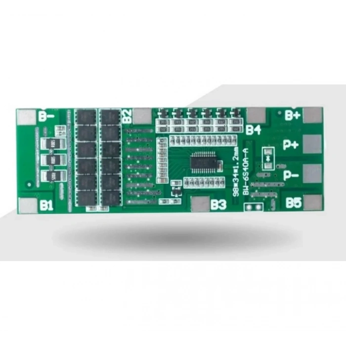 6S 40A Balanslı Li-ion BMS