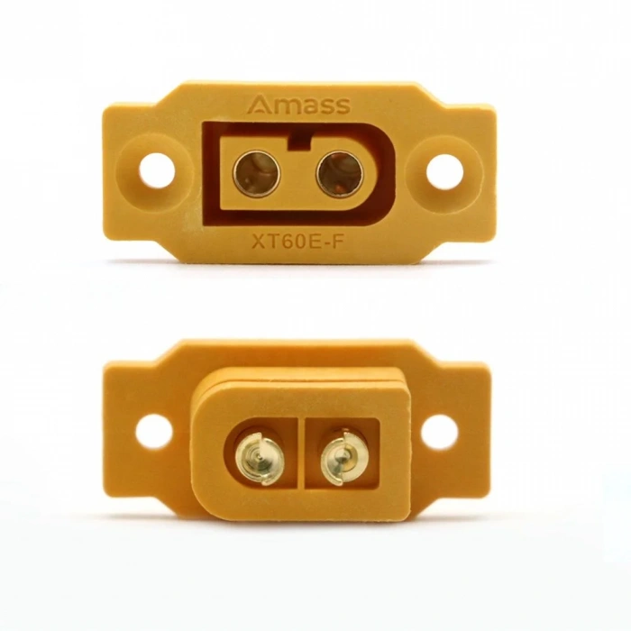 Amass - Panel Tipi XT60 Soket - Dişi - Sarı