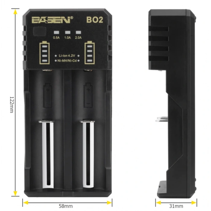BASEN BO-2 USB PİL ŞARJ ALETİ