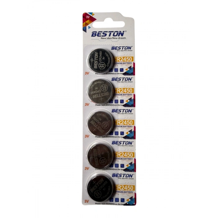 Beston CR2450 3 Volt Lityum Pil 5li Paket
