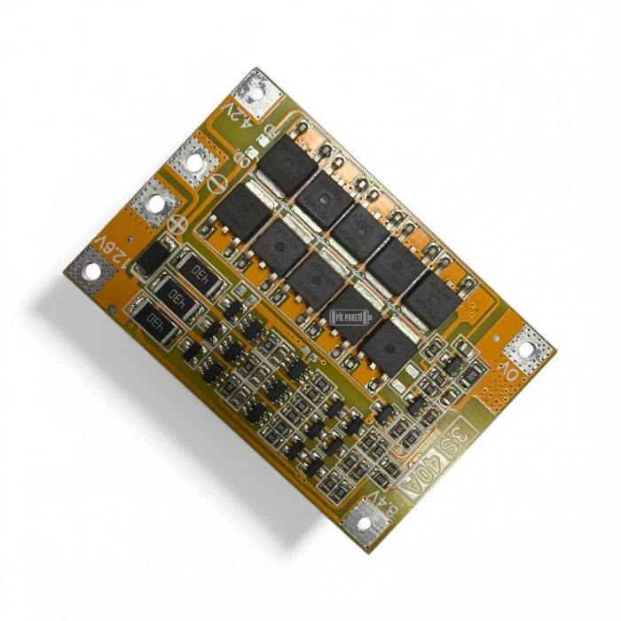 Creatall - Lityum İyon Bms - 3S 40A -Balanslı - Pilpaketi Sarısı