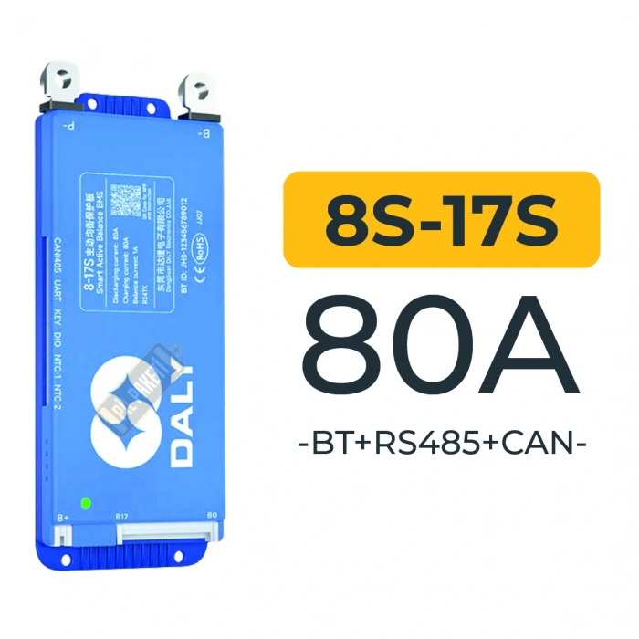 Daly Smart Bms - 8s-17s 80a - BT - CAN - RS485