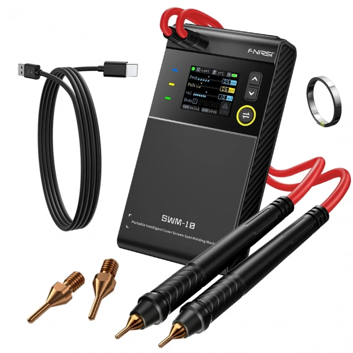 Fnirsi Swm-10 Taşınabilir Akıllı Renkli Ekran Nokta Pil Punta Makinesi