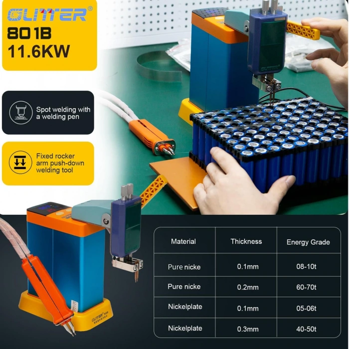 Pil Punta Kaynak Makinesi - Glitter - 801B