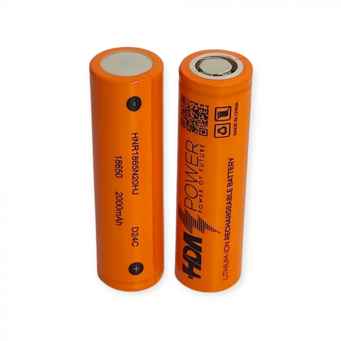 HDA Power 2000 mAh 15C 18650 Şarjlı Lion Pil