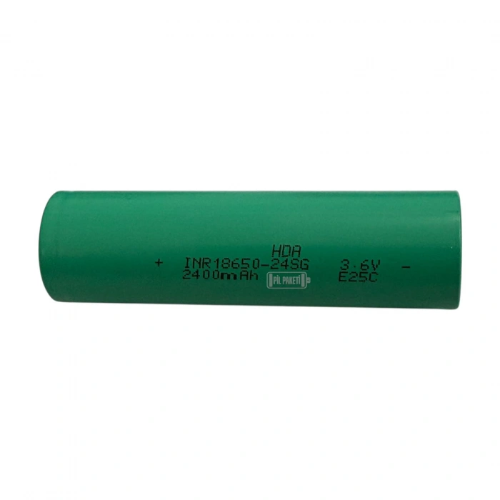 Hda Power 24sg - 3.7 Volt 2400 mAh 12c - Şarjlı Lityum İyon Pil - Min Alım 100 Adet