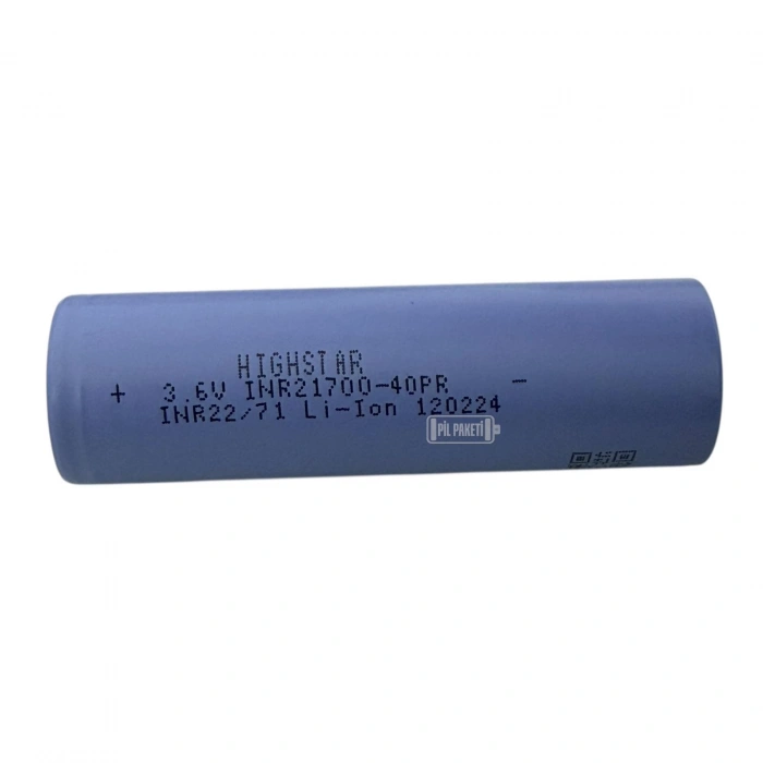 Highstar - INR21700-4000PR - 3.7V 4000 Mah Li-ion Şarjlı Pil - 50A