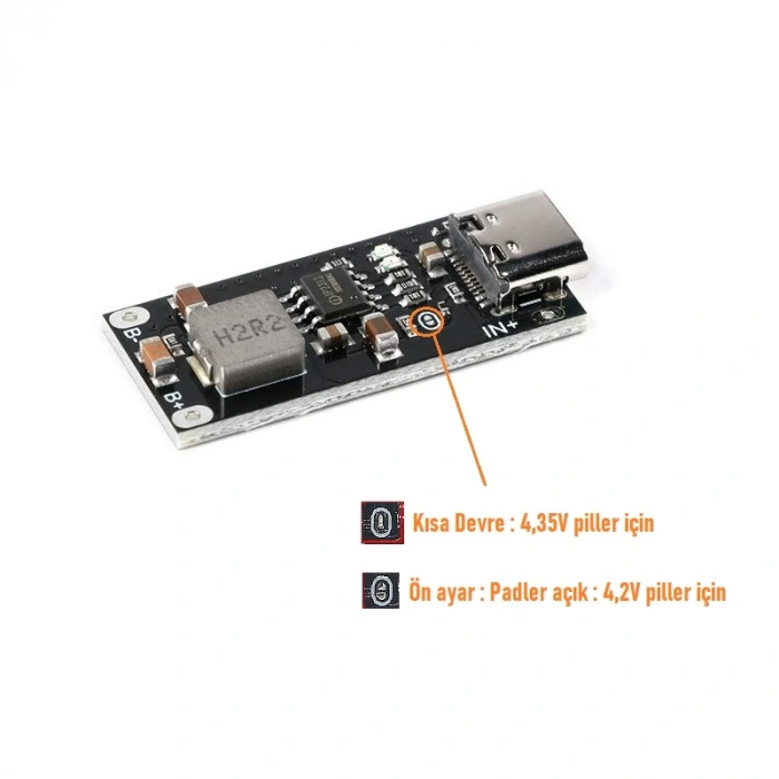 IP2312 Type-C 3A Lityum Batarya Hızlı Şarj Modülü