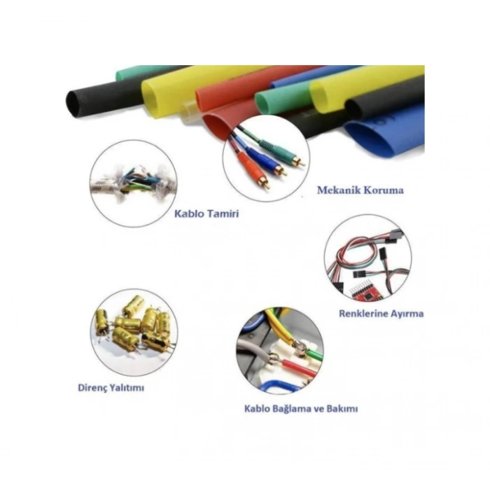 Isıyla Daralan Makaron Seti 530 Parça Kutulu