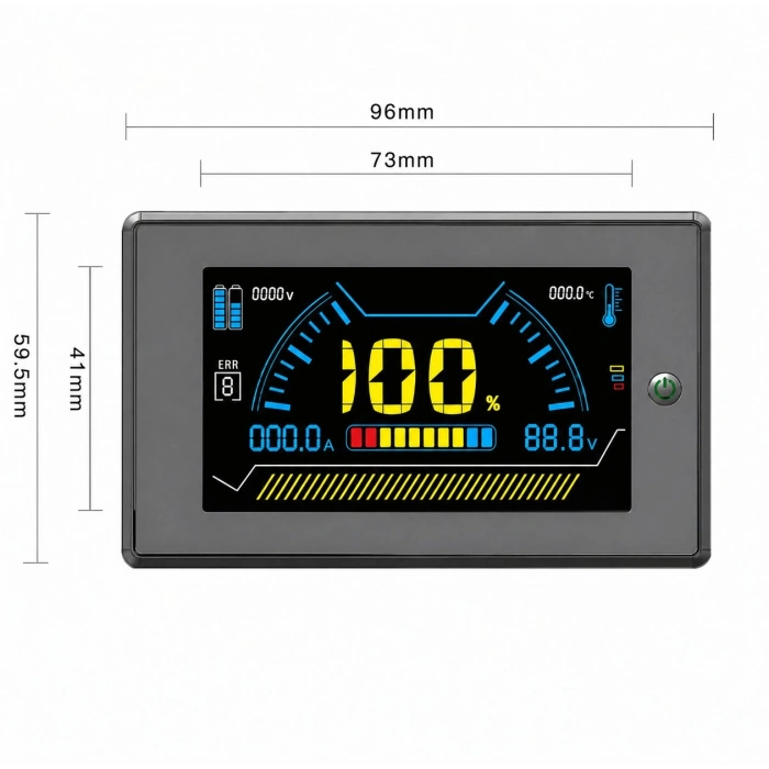 JK Smart Bms - 3.2 İnç LCD Ekran - Başlatma Butonlu