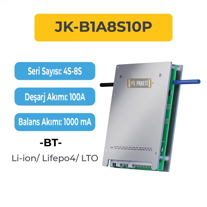 JK Smart Bms - 4s-8s 100a - 1a - JK-B1A8S10P