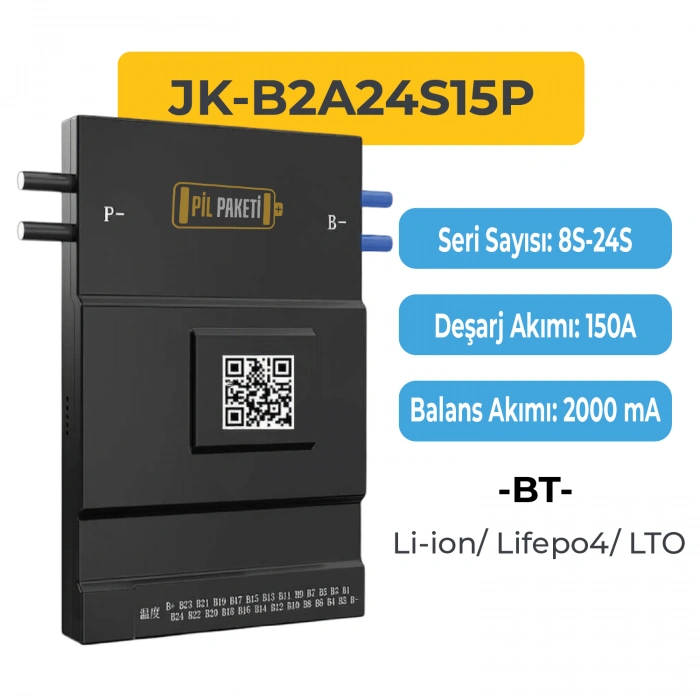 JK Smart Bms - 8s-24s 150a - 2a - JK-B2A24S15P