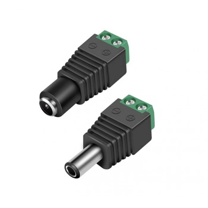 Klemensli Barrel Jack Erkek Dişi