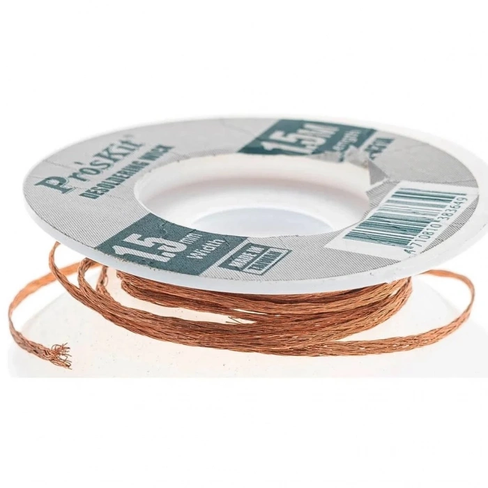 Lehim Temizleme Teli - Proskit - 1.5mm Genişlik - 1.5m Uzunluk